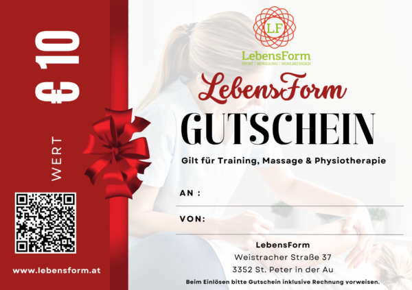 Wertgutschein € 10 - LebensForm