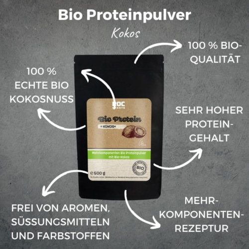 Roc Sports Protein Pulver 500g bio Kokos